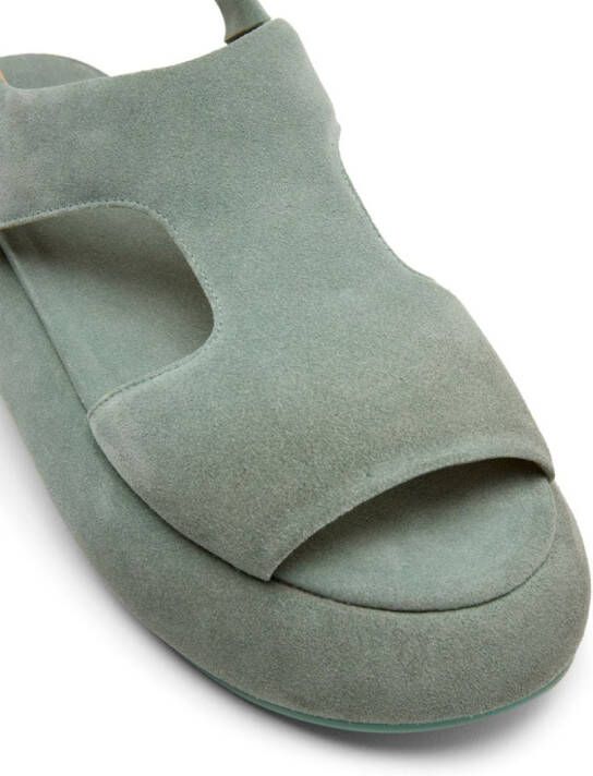Marsèll Ciambellona reversed-leather sandals Green