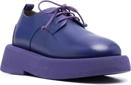 Marsèll colour-block leather oxford shoes Blue