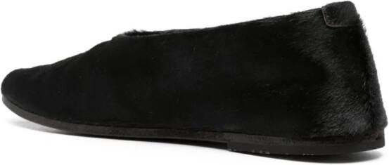 Marsèll Coltellaccio leather ballerina shoes Black