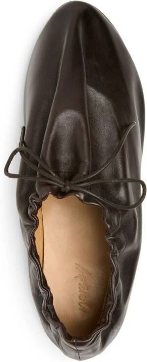 Marsèll Coltellaccio leather ballerina shoes Brown