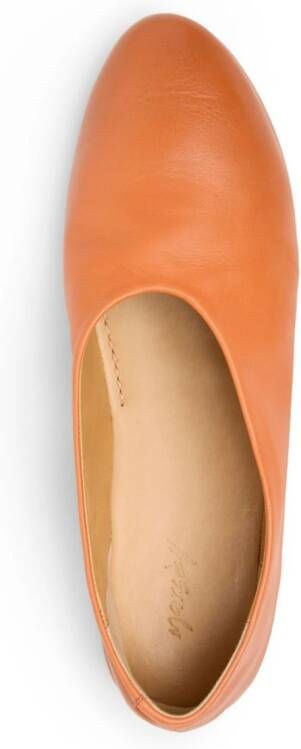Marsèll Coltellaccio leather ballerina shoes Orange