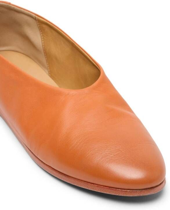 Marsèll Coltellaccio leather ballerina shoes Orange
