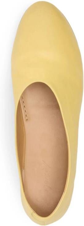 Marsèll Coltellaccio leather ballerina shoes Yellow