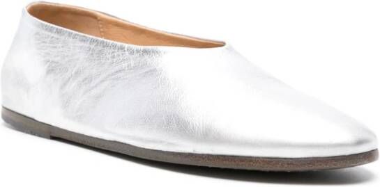Marsèll Coltellaccio leather ballerinas shoes Silver