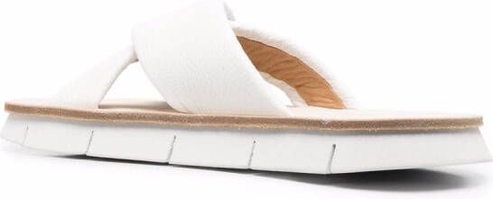 Marsèll crossover-strap leather sandals White