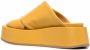 Marsèll crossover-strap platform sandals Yellow - Thumbnail 3