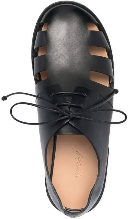Marsèll cut-out leather shoes Black