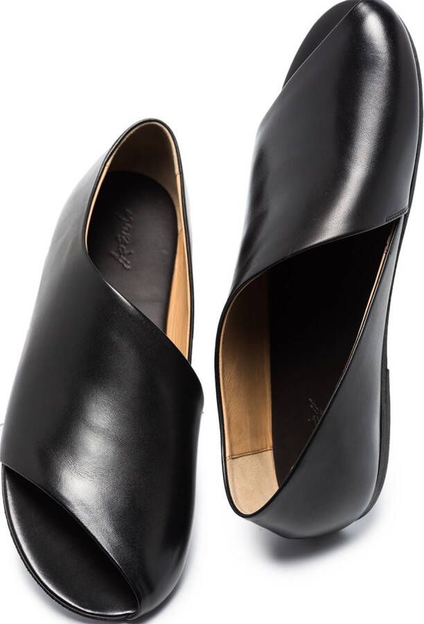 Marsèll cut-out toe leather sandals Black
