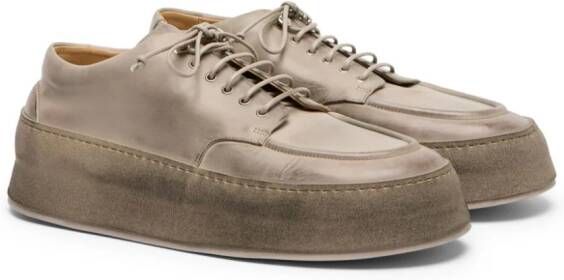 Marsèll distressed leather derby shoes Neutrals