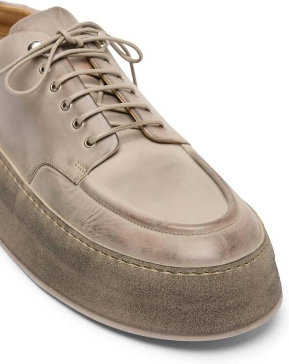 Marsèll distressed leather derby shoes Neutrals