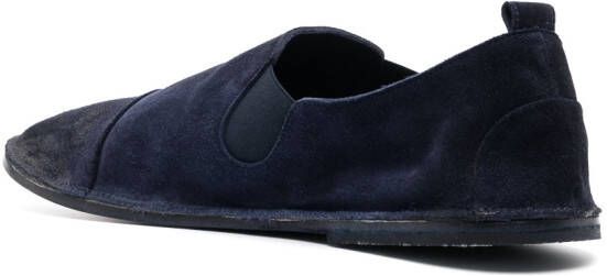 Marsèll elasticated side panels suede loafers Blue