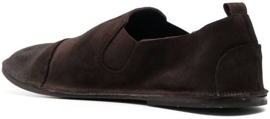Marsèll elasticated side panels suede loafers Brown