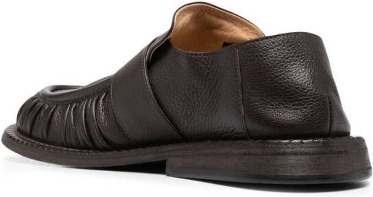 Marsèll Estiva ruched leather loafers Brown