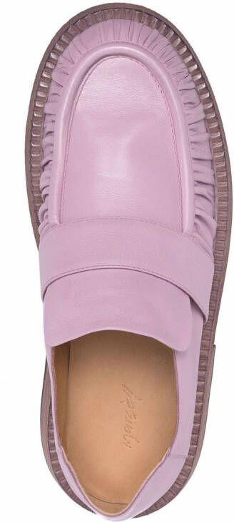 Marsèll Estiva ruched leather loafers Purple