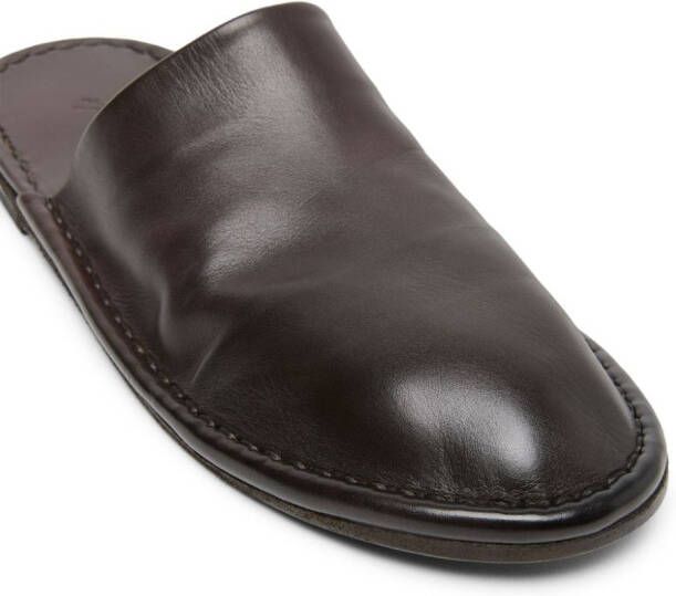 Marsèll Filo leather slippers Brown
