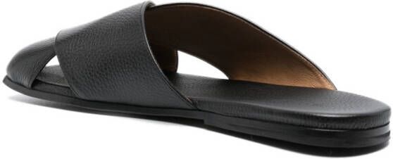 Marsèll flat leather sandals Black