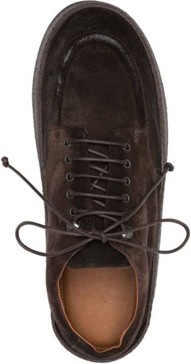 Marsèll flatform lace-up suede derby shoes Brown