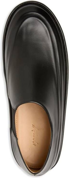 Marsèll flatform slip-on leather sneakers Black