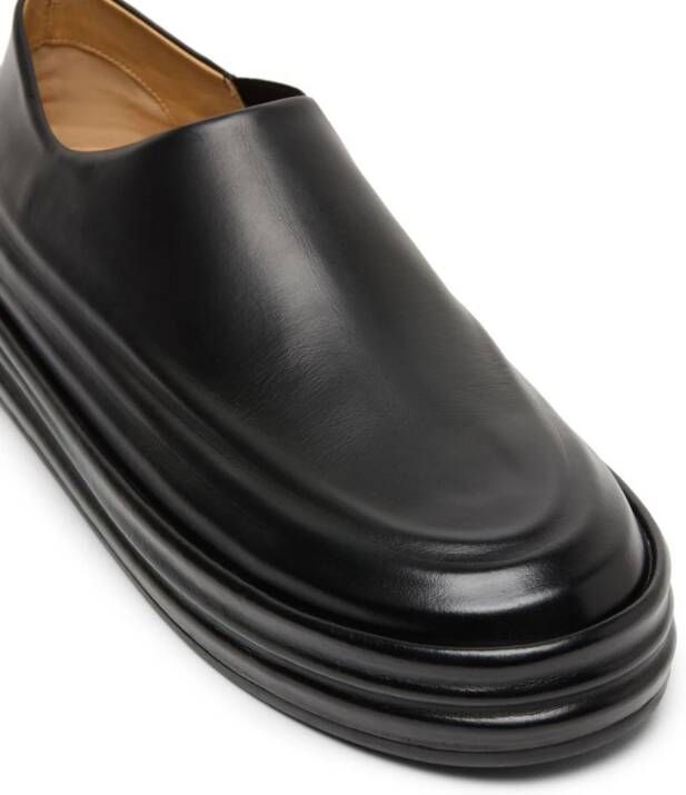 Marsèll flatform slip-on leather sneakers Black