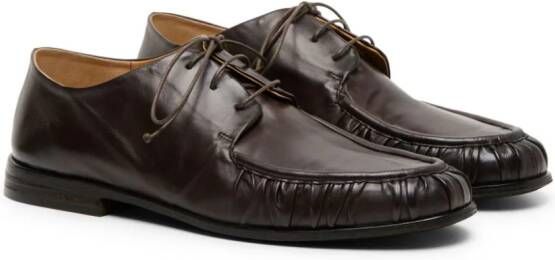 Marsèll gathered leather derby shoes Brown