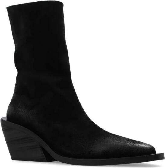 Marsèll Gessetto 90mm point-toe leather ankle boots Black