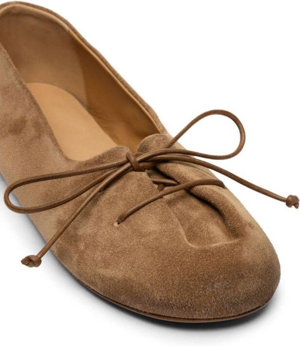 Marsèll Girella suede ballerina shoes Brown