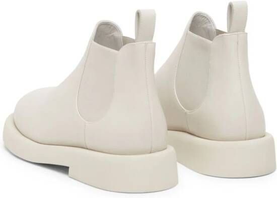 Marsèll Gommello leather Chelsea boots White