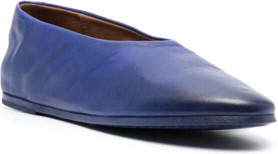 Marsèll gradient-effect leather ballerina shoes Blue