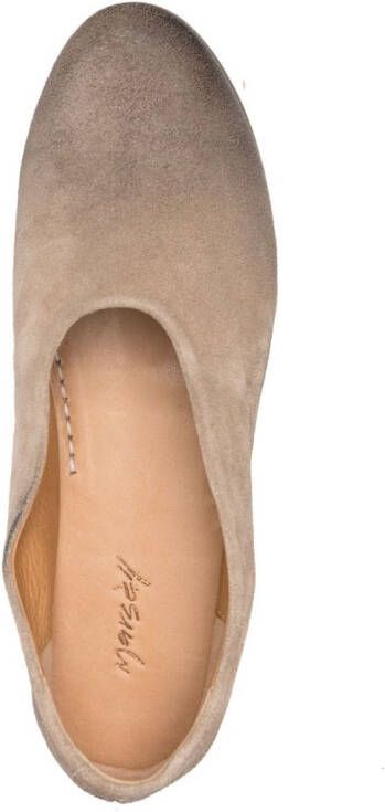 Marsèll gradient-effect leather ballerina shoes Neutrals