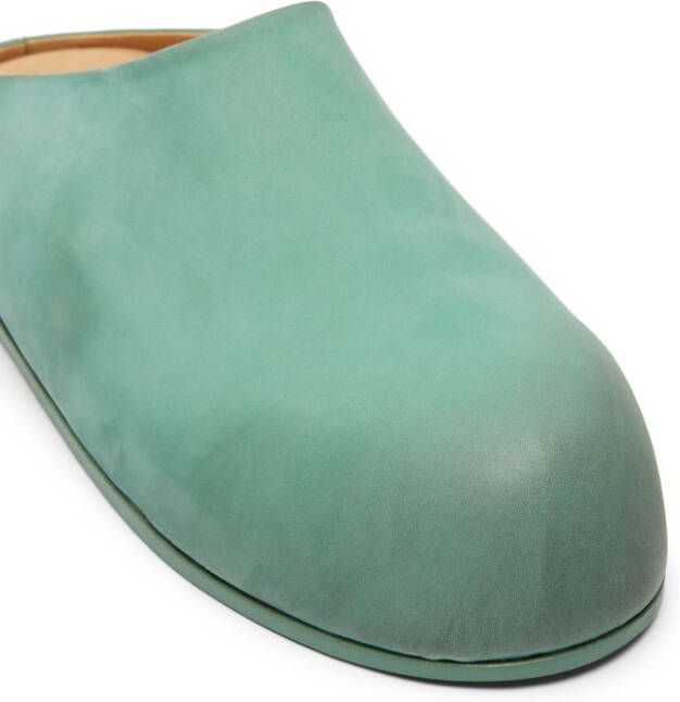 Marsèll Grande Mule leather slippers Green