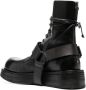 Marsèll harness leather lace-up boots Black - Thumbnail 3