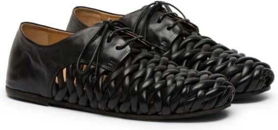 Marsèll interwoven leather Derby shoes Black