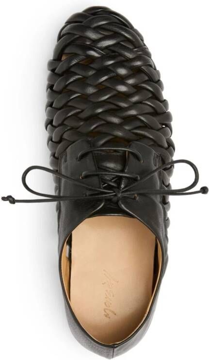 Marsèll interwoven leather Derby shoes Black