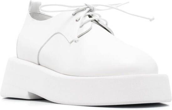 Marsèll lace-up chunky leather brogues White