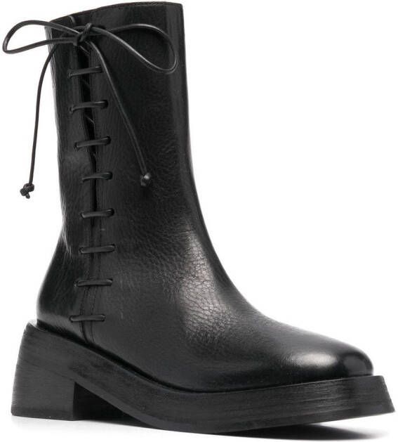 Marsèll lace-up detail ankle boots Black