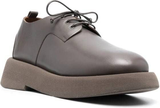 Marsèll lace-up fastening leather derby shoes Brown