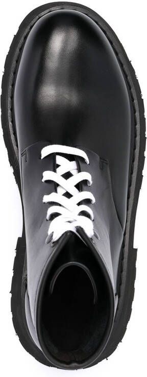 Marsèll lace-up leather ankle boots Black