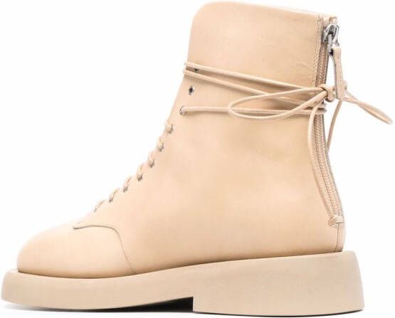 Marsèll lace-up leather ankle boots Neutrals