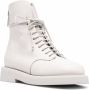 Marsèll lace-up leather ankle boots White - Thumbnail 2
