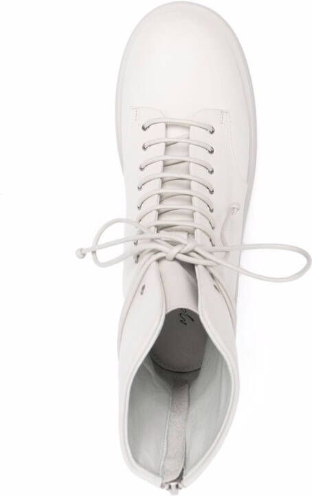 Marsèll lace-up leather ankle boots White