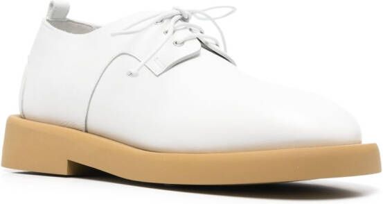 Marsèll lace-up leather derby shoes White