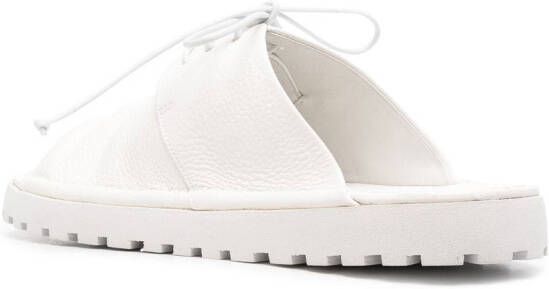 Marsèll lace-up leather sandals White
