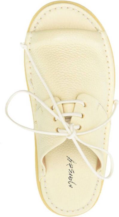 Marsèll lace-up open toe sandals Yellow
