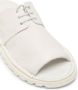 Marsèll lace-up panelled leather flip flops White - Thumbnail 4