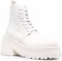 Marsèll lace-up platform-sole leather boots White - Thumbnail 2