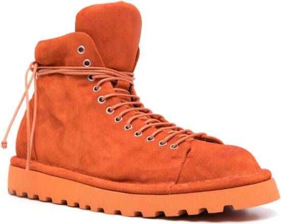 Marsèll lace-up suede boots Orange