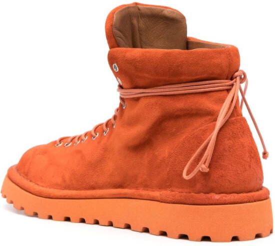 Marsèll lace-up suede boots Orange