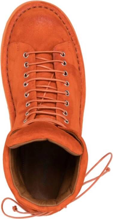 Marsèll lace-up suede boots Orange