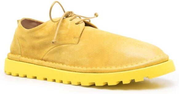 Marsèll lace-up suede derby shoes Yellow