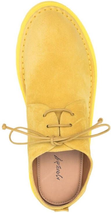Marsèll lace-up suede derby shoes Yellow